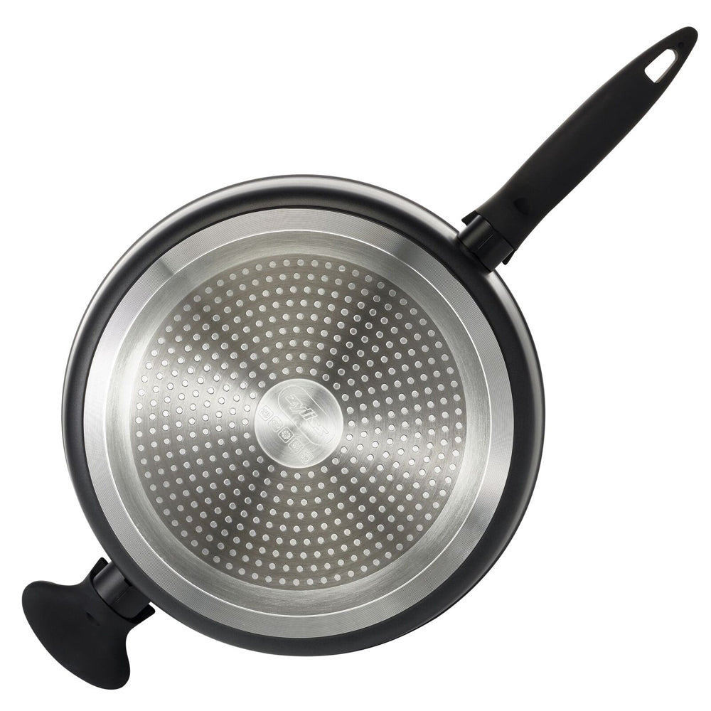 14706-zyliss-ultimate-forged-28cm-non-stick-saute-pan-w-lid-cover-black