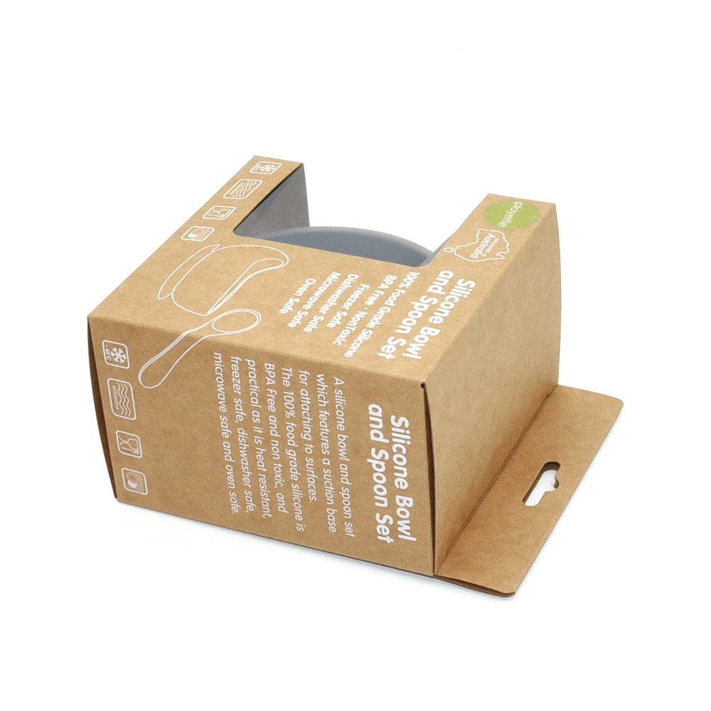 1501001-playette-silicone-bowl-and-spoon-baby-infant-utensil-set-grey-4m