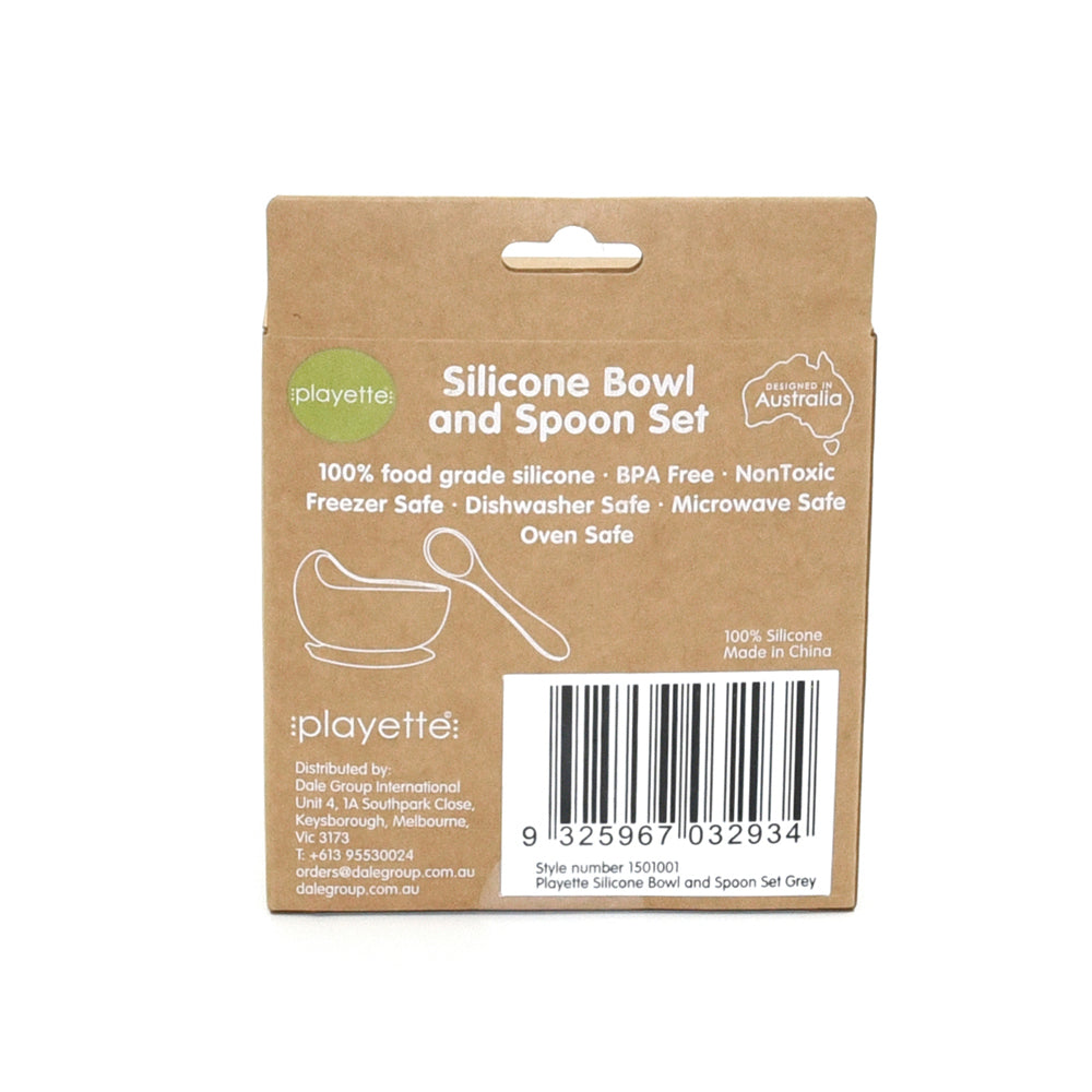 1501001-playette-silicone-bowl-and-spoon-baby-infant-utensil-set-grey-4m