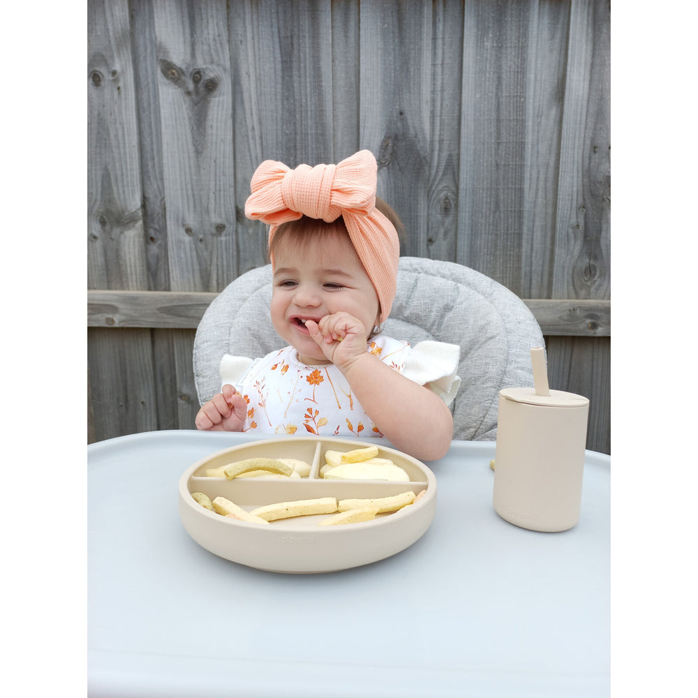 1501007-playette-silicone-divided-baby-infant-plate-sand-4m