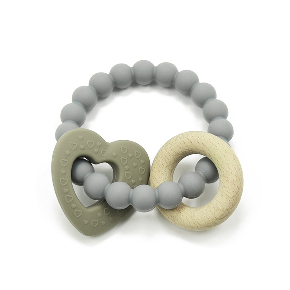 1501011-playette-silicone-and-wood-baby-infant-heart-teether-grey-4m
