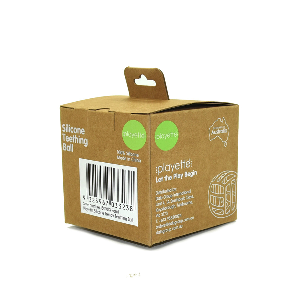 1501013-playette-silicone-trendy-baby-infant-teething-ball-sand-4m