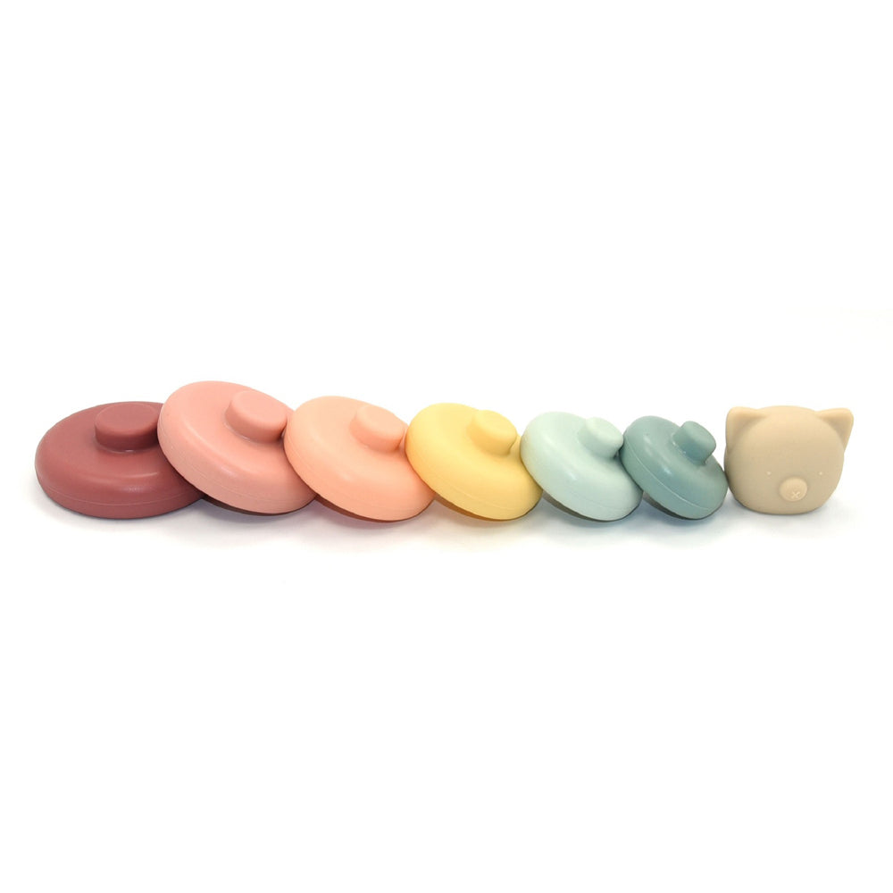 1501019-playette-silicone-bear-round-stacker-baby-infant-play-toy-4m