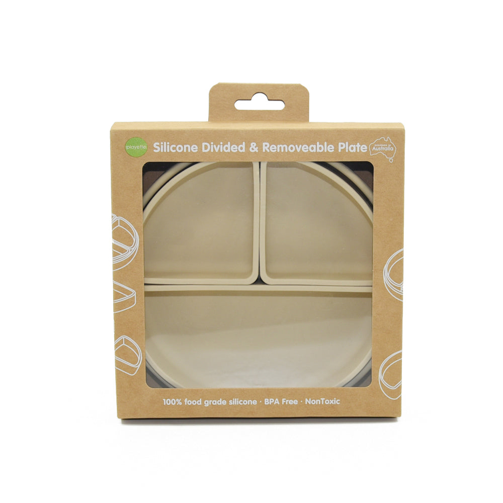 1501021-playette-silicone-baby-infant-divided-and-removable-plate-sand-4m