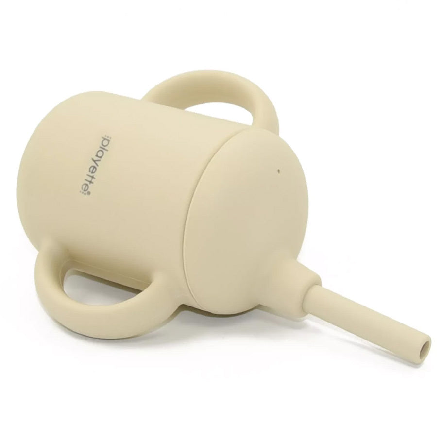 1501022-playette-silicone-baby-infant-sippy-cup-with-handles-sand-4m