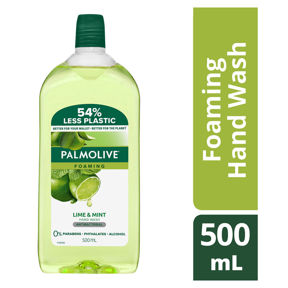 1507397-palmolive-500ml-foaming-hand-wash-antibacterial-refill-lime-mint