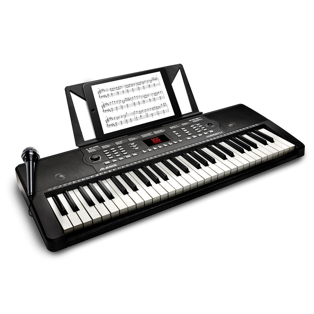 16-harmony54-alesis-54-key-electric-keyboard-piano-w-built-in-speakers-mic-music-rest