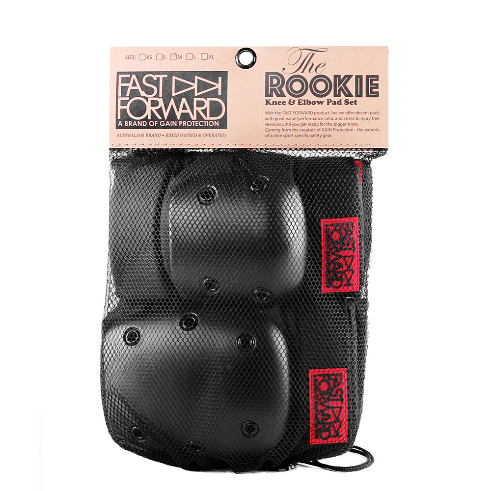 181345-4pc-fast-forward-the-rookie-bike-skate-scooter-knee-and-elbow-pad-set