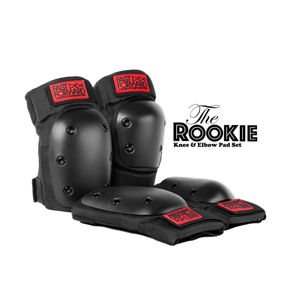 181345-4pc-fast-forward-the-rookie-bike-skate-scooter-knee-and-elbow-pad-set