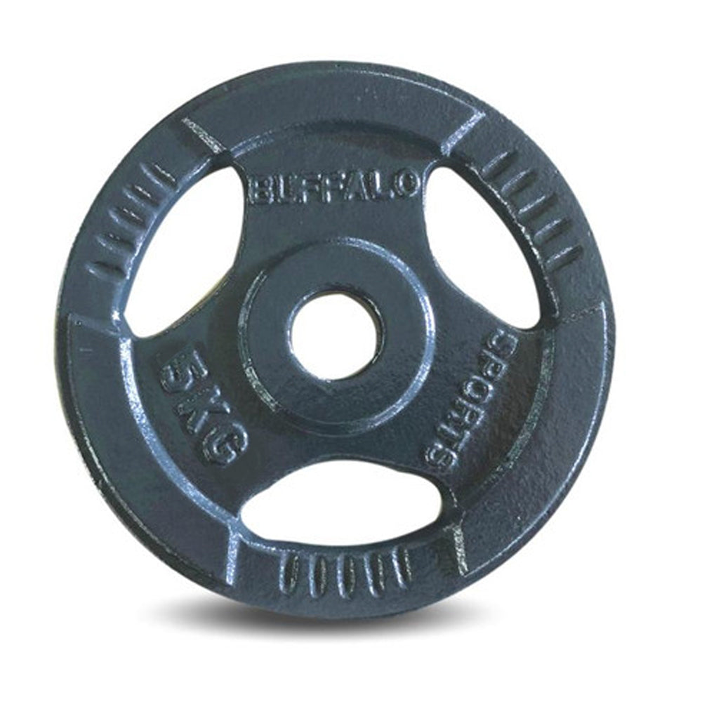 1932573-4pc-buffalo-sports-home-gym-5kg-barbell-weight-plate-set