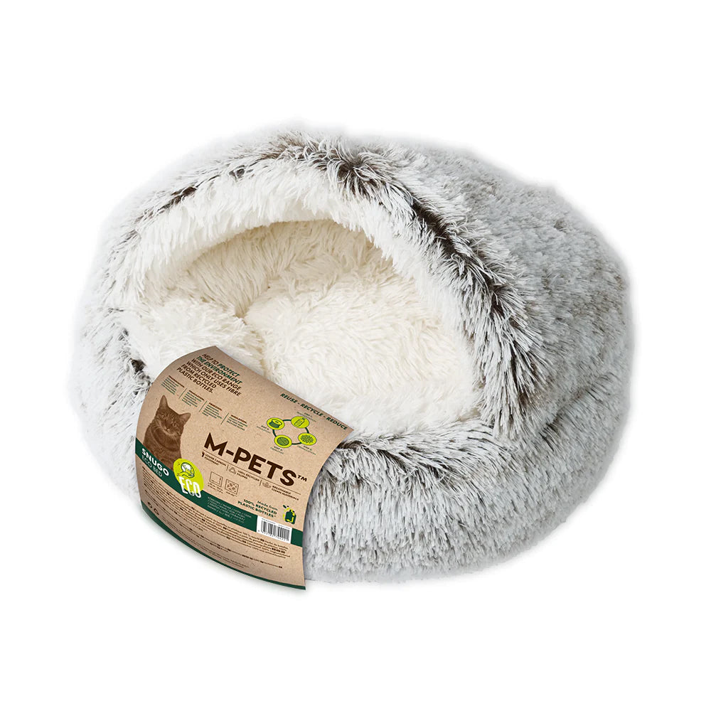 20303299-m-pets-snugo-eco-pet-cat-sleeping-bed-50x30cm-grey