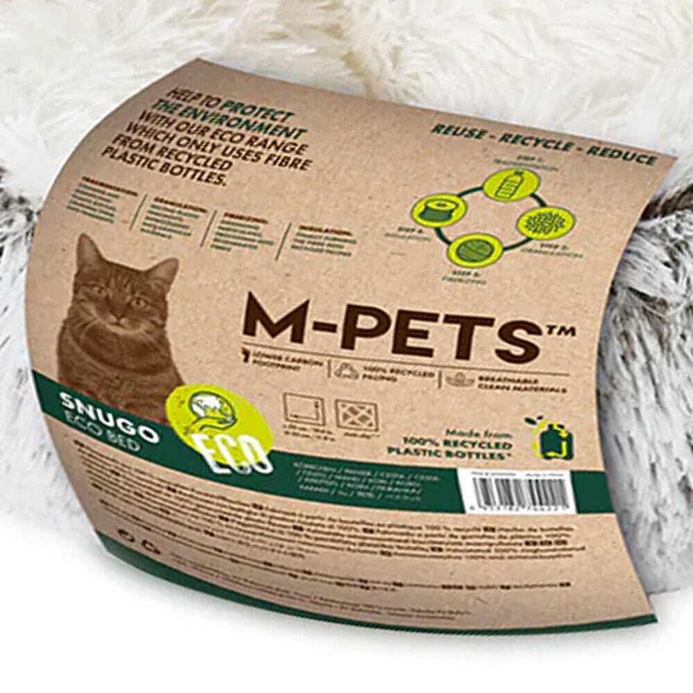 20303299-m-pets-snugo-eco-pet-cat-sleeping-bed-50x30cm-grey
