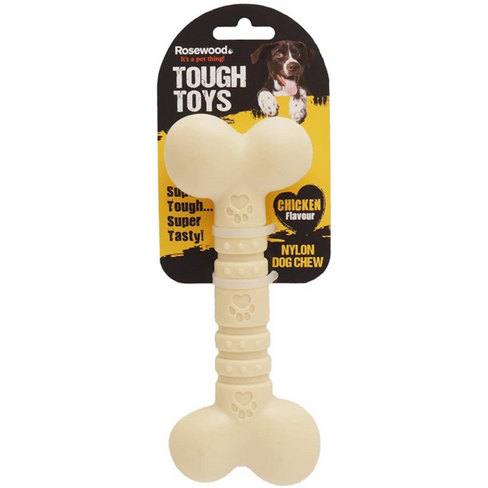 20441-rosewood-nylon-chicken-bone-pet-dog-chew-fetch-fun-teething-playing-toy-cream