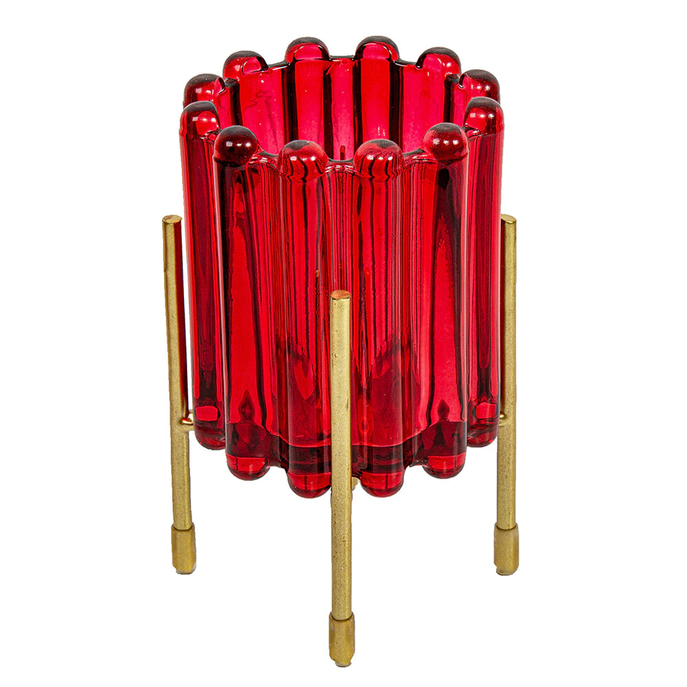 2044371-6pc-florabelle-living-ribbed-large-tealight-stand-candle-holder-berry