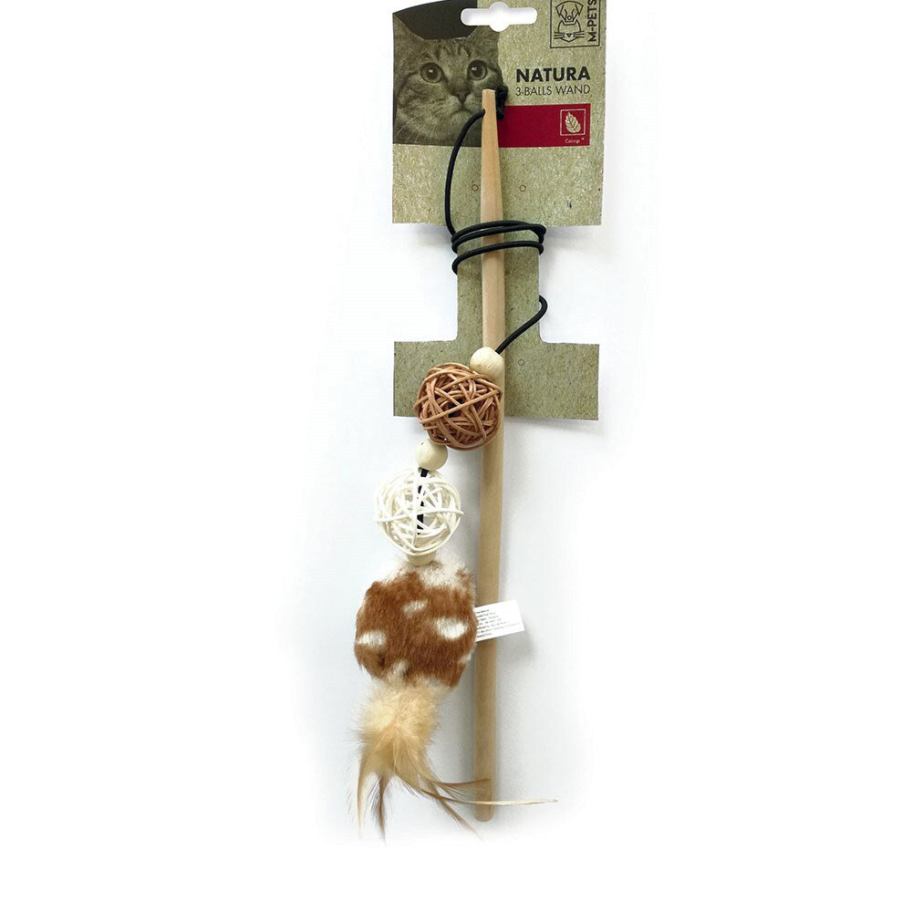 20601599-m-pets-35cm-natura-3-balls-cat-kitten-pet-rod-wand
