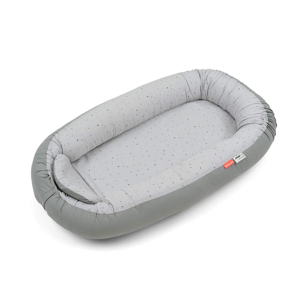 2223655-done-by-deer-85cm-cotton-cozy-nest-confetti-baby-newborn-bed-grey