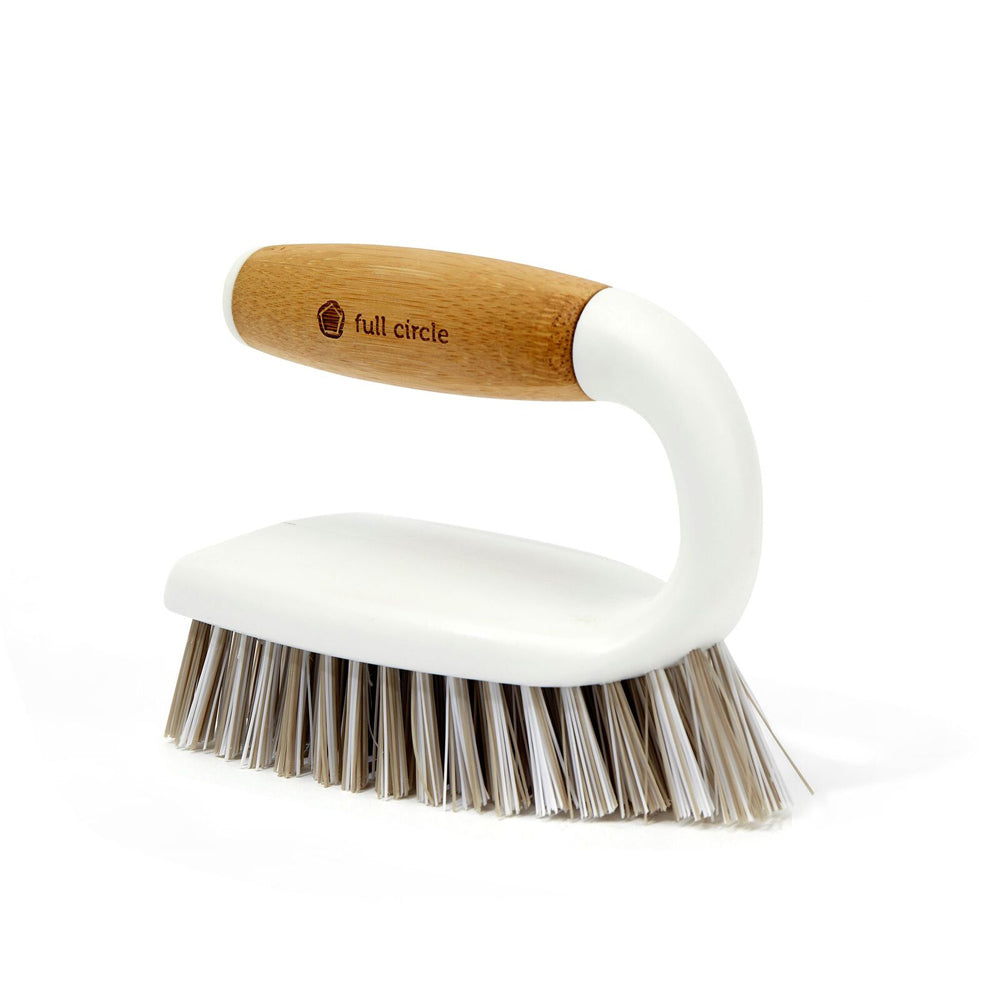 28950-full-circle-all-purpose-13cm-plastic-cleaning-scrub-brush-white