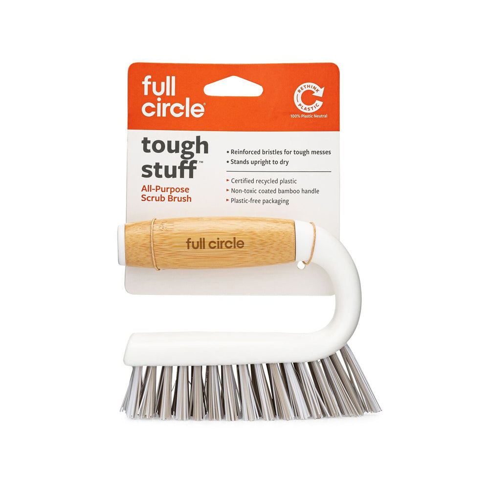 28950-full-circle-all-purpose-13cm-plastic-cleaning-scrub-brush-white
