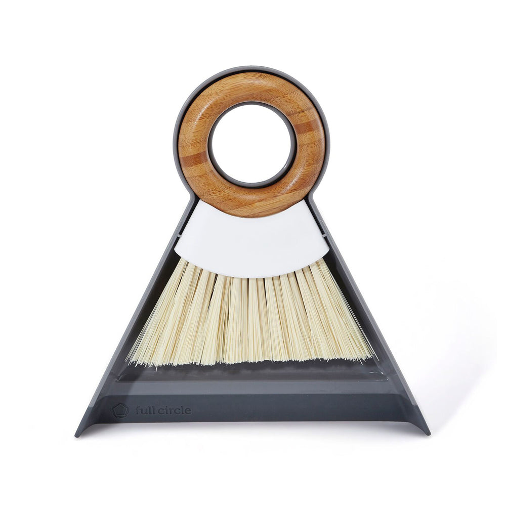 28952-2pc-full-circle-tiny-team-17-5cm-mini-brush-dustpan-set-grey