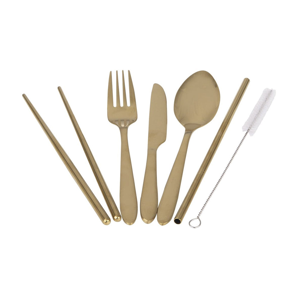 3430g-6pc-appetito-stainless-steel-travellers-cutlery-set-gold
