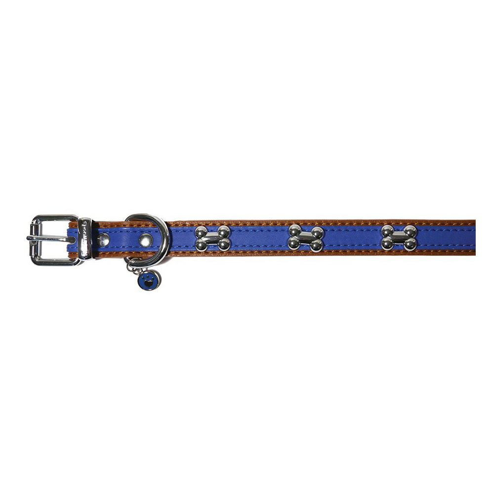 3489-rosewood-wag-n-walk-royal-58-5cm-pet-dog-collar-neck-strap-animal-choker-l-blue