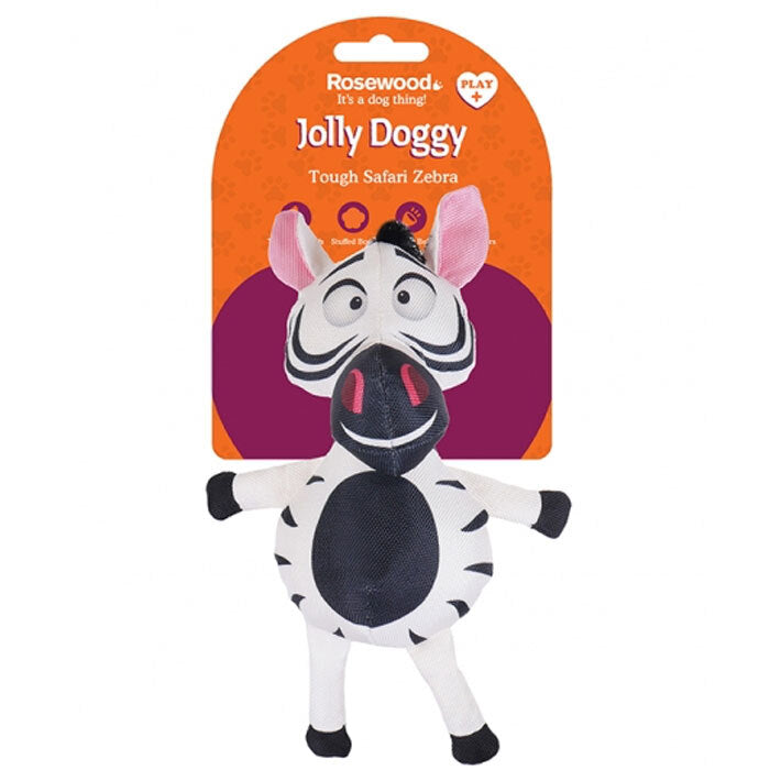 39038-rosewood-jolly-doggy-tough-safari-zebra-pet-dog-toy