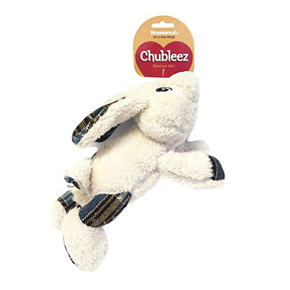 39100-rosewood-18cm-sniffer-rabbit-plush-pet-dog-interactive-fun-play-chew-toy-white
