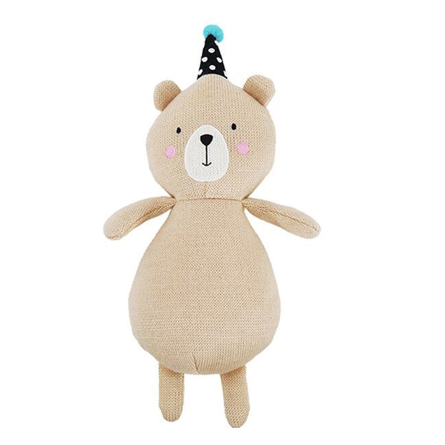 39168-rosewood-pippa-party-bear-w-squeaker-pet-dog-interactive-fun-play-toy-brown