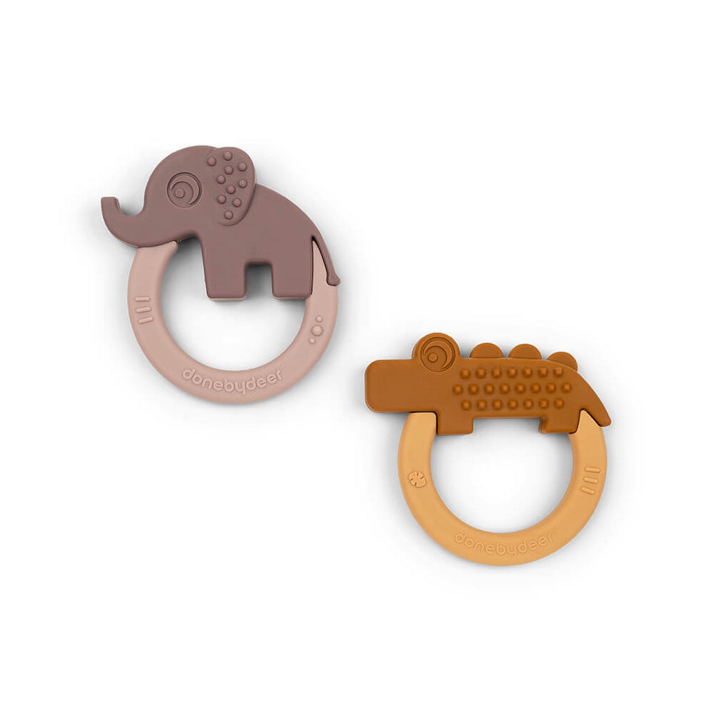 4019101-2pc-done-by-deer-silicone-baby-teether-deer-friends-0y-powder-mustard