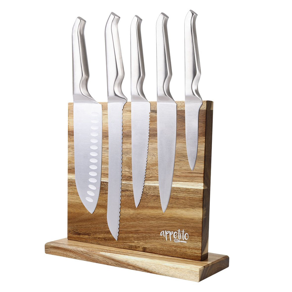 4331acw-appetito-double-sided-magnetic-knife-block-acacia-wood