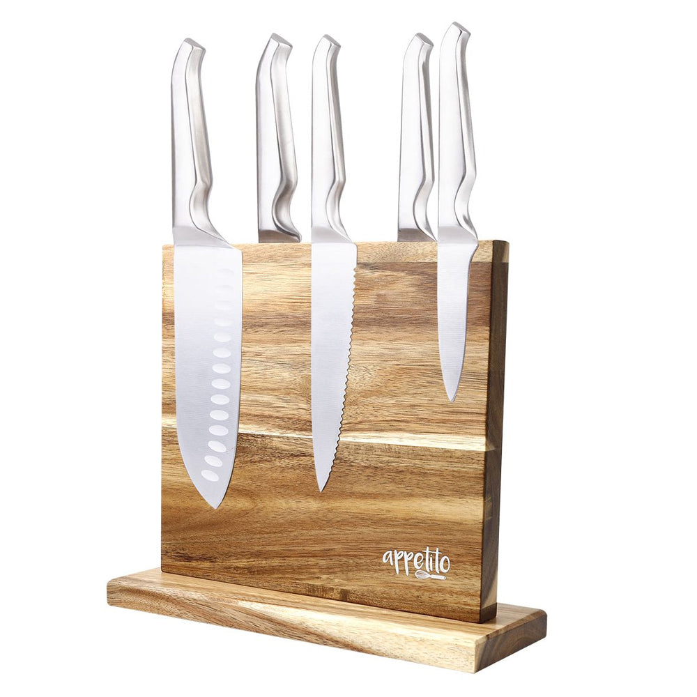 4331acw-appetito-double-sided-magnetic-knife-block-acacia-wood