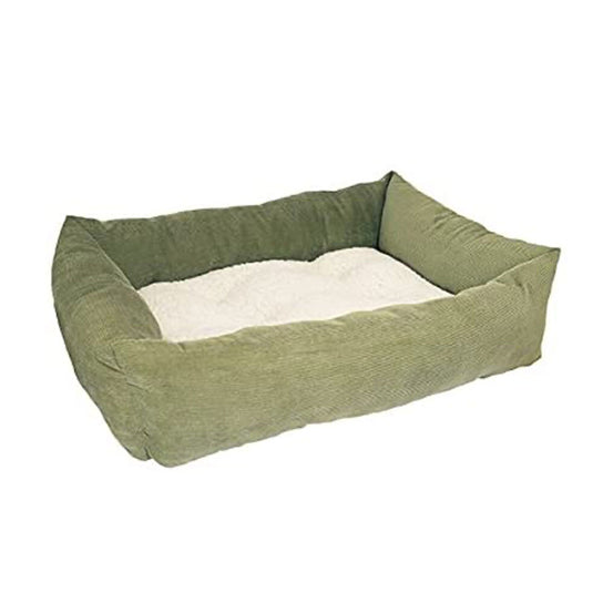 4441-rosewood-40-winks-dog-sleeper-forest-green-cord-fleece-square-pet-dog-bed-71cm