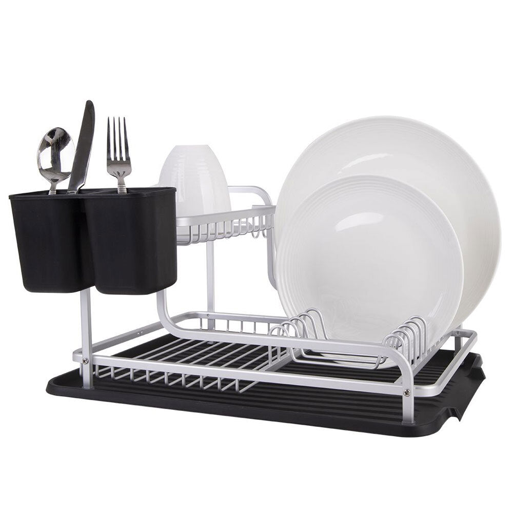 4576-1-d-line-2-tier-aluminium-40cm-dish-rack-w-draining-board-black