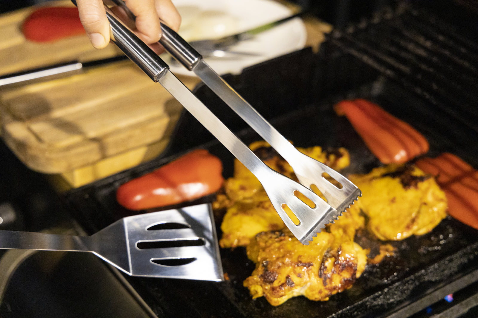 4580-3pc-euro-line-mini-bbq-set-turner-tongs-fork