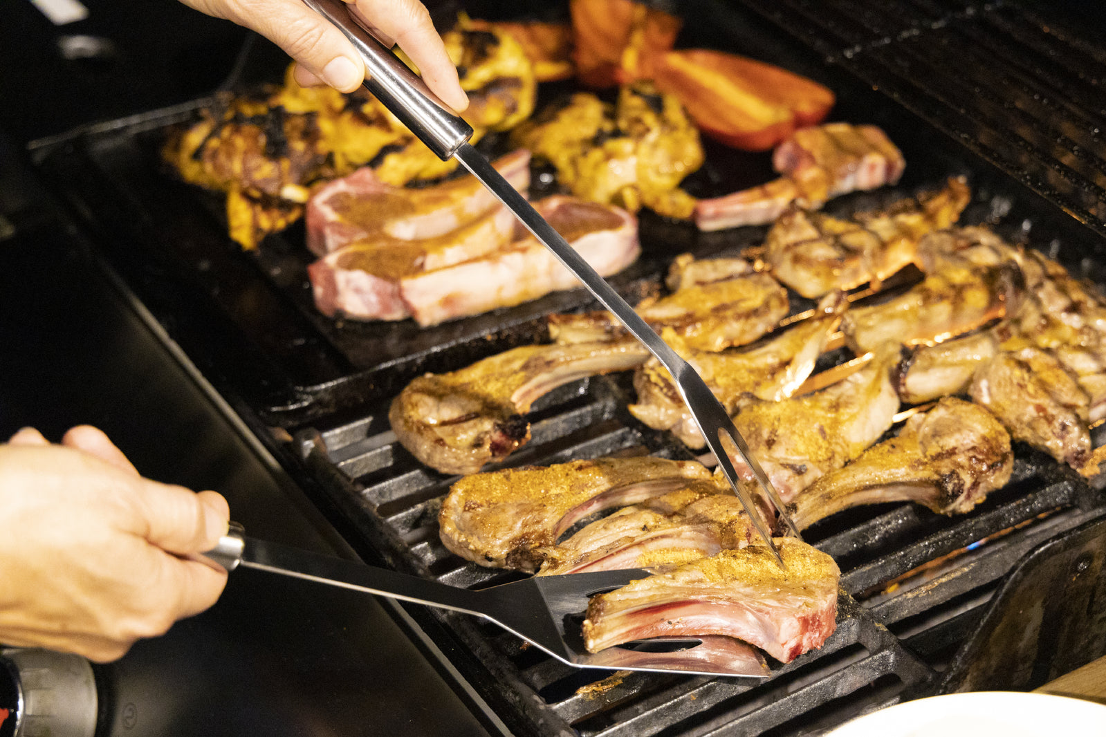4580-3pc-euro-line-mini-bbq-set-turner-tongs-fork