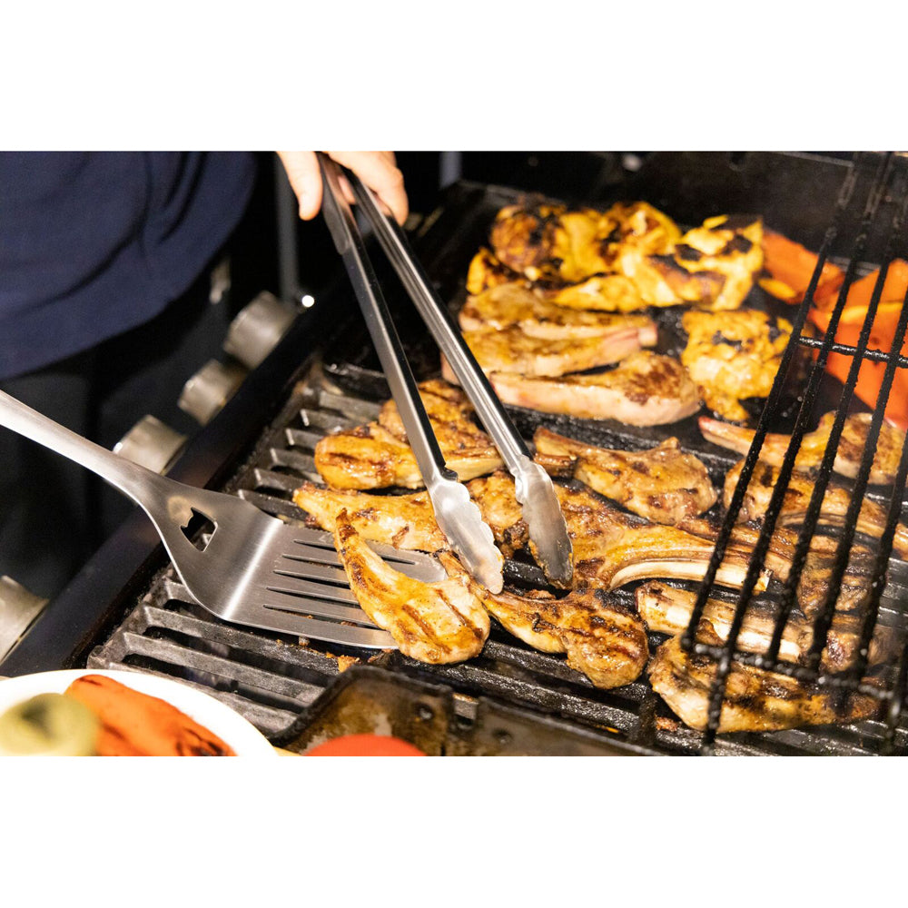 4581-3pc-euroline-grande-45-5-43cm-stainless-steel-spatula-fork-tongs-bbq-set