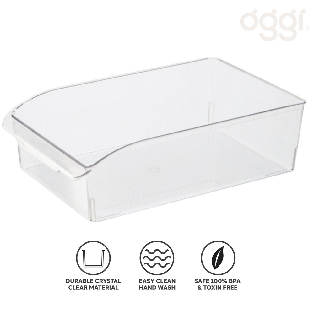 47261-oggi-36x20cm-fridge-pantry-storage-bin-w-finger-grip-handle-clear
