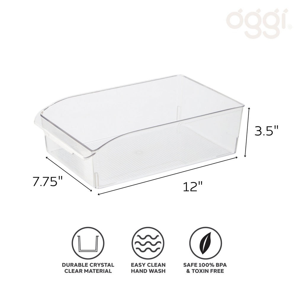 47261-oggi-36x20cm-fridge-pantry-storage-bin-w-finger-grip-handle-clear
