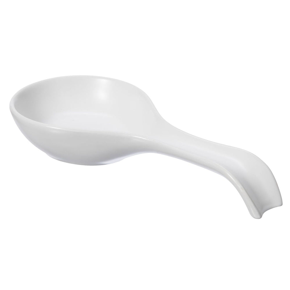 47300-oggi-21-5cm-ceramic-spoon-rest-w-long-handle-cooking-utensil-white