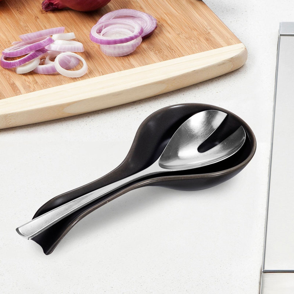 47301-oggi-21-5cm-ceramic-spoon-rest-w-long-handle-cooking-utensil-black