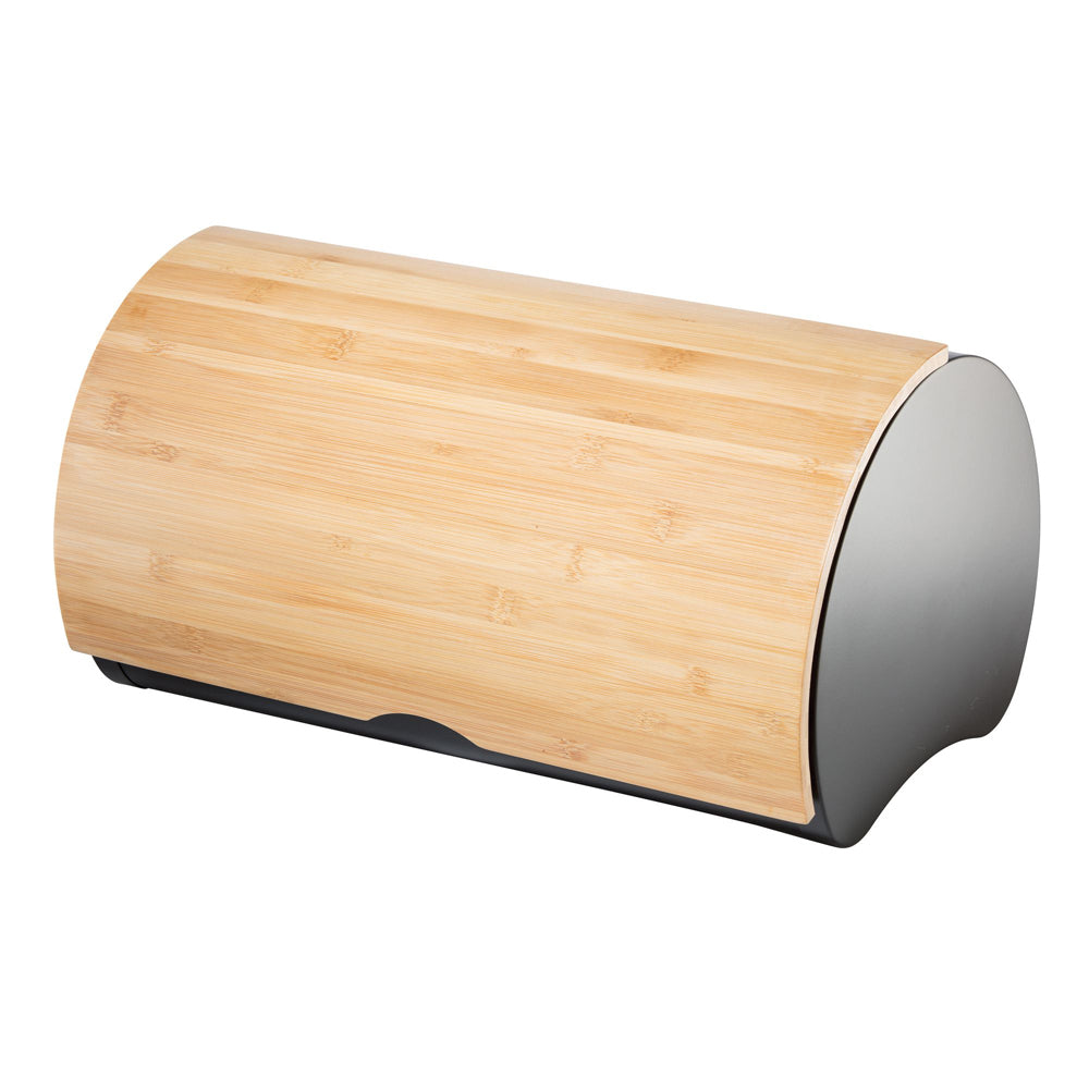 47330-oggi-stainless-seel-bread-bin-box-w-bamboo-lid-black