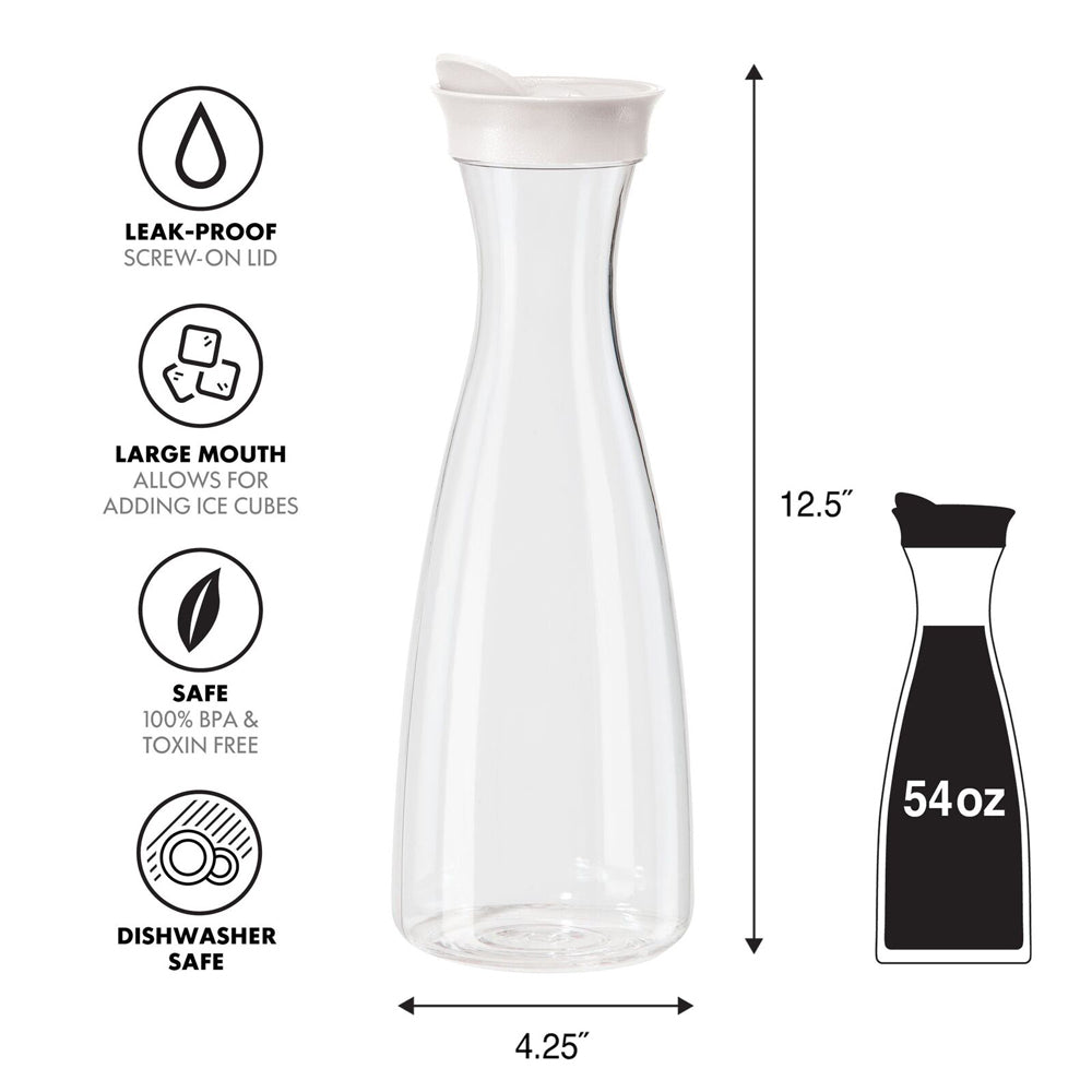 47400-oggi-1-6l-juice-carafe-plastic-pitcher-jug-white