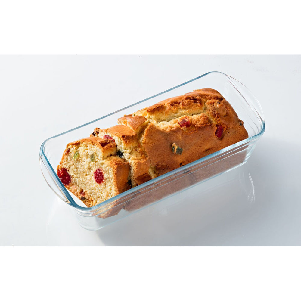 49022-ocuisine-28x10cm-glass-loaf-dish-baking-cooking-mould-clear