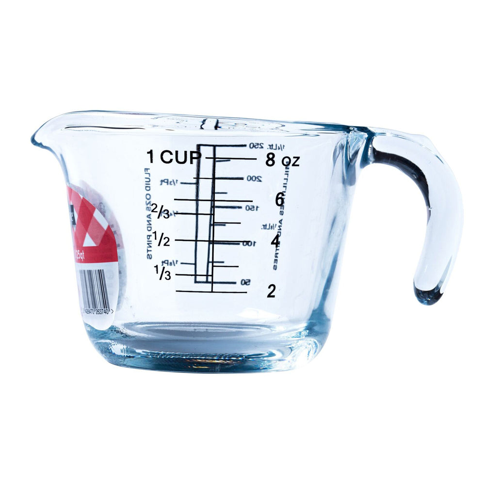 49039-cuisine-glass-0-25l-measuring-jug-cup-w-handle-clear