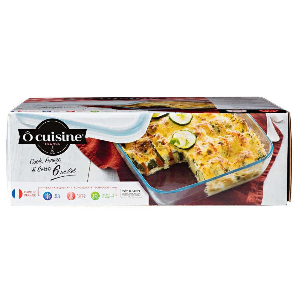49051-6pk-cuisine-rectangular-1-3-2-25-3-5l-glass-storage-dish-w-lid-set-clear