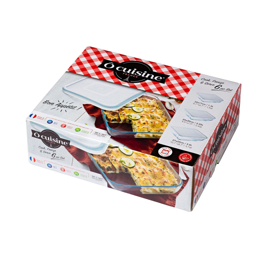 49051-6pk-cuisine-rectangular-1-3-2-25-3-5l-glass-storage-dish-w-lid-set-clear