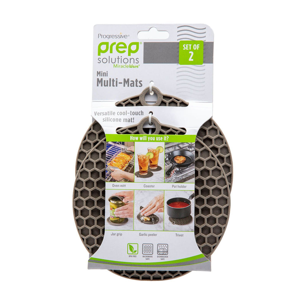 55509-2pc-progressive-14cm-mini-multi-mat-silicone-coaster-set-round-charcoal-grey