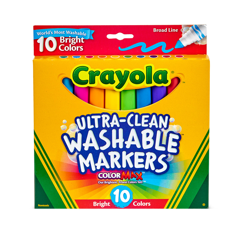 58-7855-10pc-crayola-kids-childrens-creative-ultra-clean-bright-markers-36m