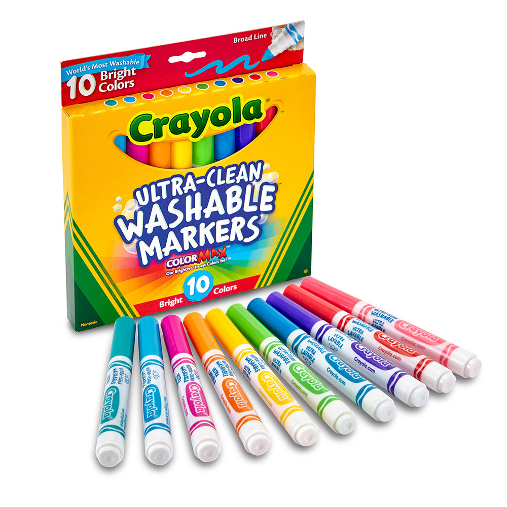 58-7855-10pc-crayola-kids-childrens-creative-ultra-clean-bright-markers-36m