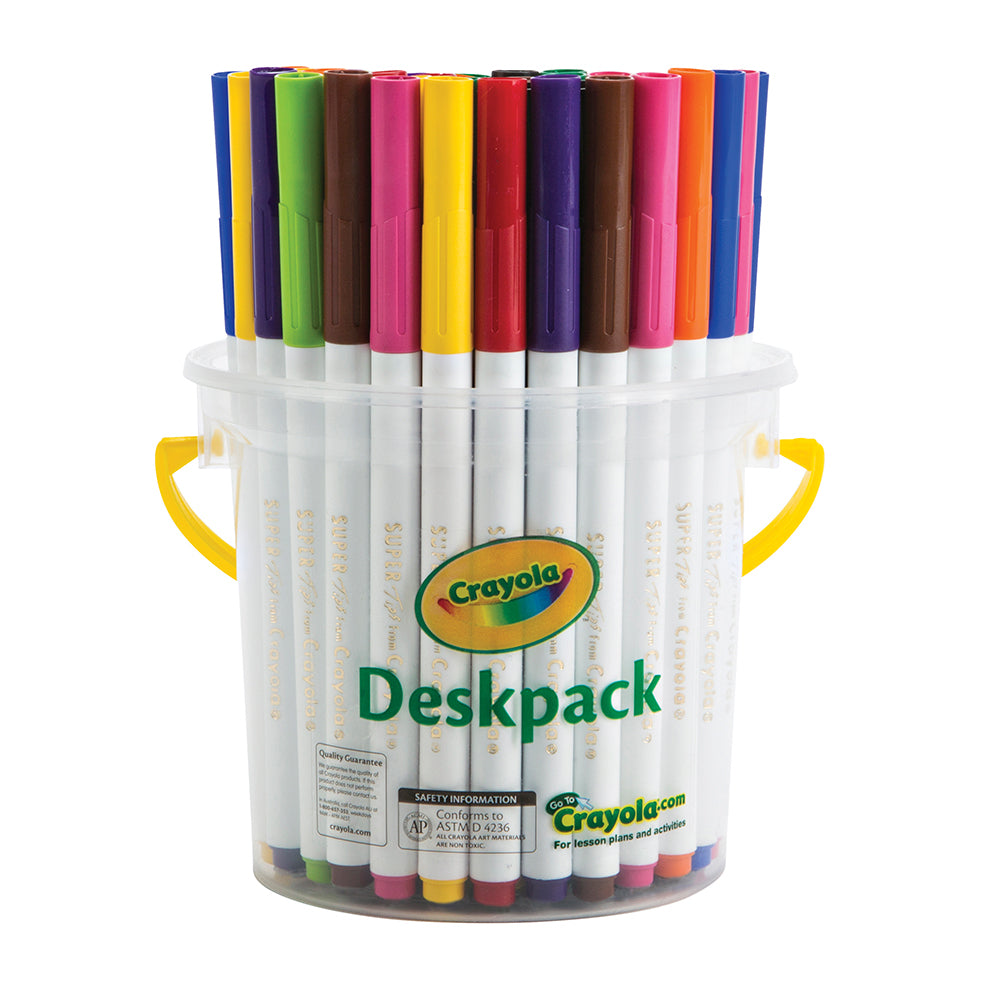 58-8240-40pc-crayola-kids-childrens-creative-supertips-markers-deskpack-36m